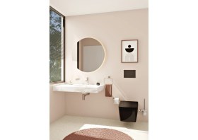 Resim VitrA Metropole 7672B070-0559 Rim-ex Asma Klozet, 56 cm, Siyah 