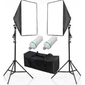 Resim Soligor Video ve Fotoğraf 2li Softbox Seti Lambalı Set 