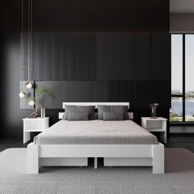 Resim 4 Çekmeceli Lotus Mdf Karyola | Çift Kişilik Yatak Uyumlu, Kolay Kurulum 