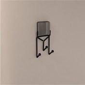 Resim Decorev Yapışkanlı Metal Yapıştırıcılı Siyah Üçlü Askı DC-5054 