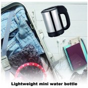 Resim Mini Elektrikli Su Isıtıcı 600w, 0,5 L, Paslanmaz Çelik Manuel Kapama, Çay Ve Kahve İçin, Seyahat Taşınabilir Su Kaynatıcı, Otel İçin, Hızlı Isıtma 