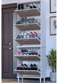 Resim Eliusta Cover 72 Cm Ayakkabılık Dış Kapı/koridor/giyim Odası Uygun Cordoba Renk 72x205x26 Cm Ayakkabılık Cordoba 