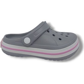 Resim Zerhan Cflex 22233 Kadın Gri Beyaz Pembe Sabo Terlik Sandalet Gri 