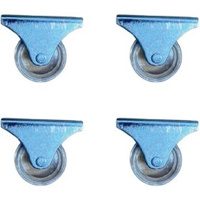 Resim Furç Sabit Teker - 32mm - Şeffaf Hks236 - 4 Adet Çok Renkli 