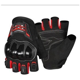 Resim Ones Again Mg14d Su Geçirmez Parmaksız Motosiklet Eldiveni Kırmızı X Large Beden 