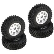 Resim Alüminyum Kauçuk 48mm Tekerlek Seti 4 Adet - Gri, 18mm Genişlik, 24g/adet 