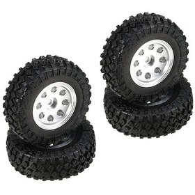 Resim Alüminyum Kauçuk 48mm Tekerlek Seti 4 Adet - Gri, 18mm Genişlik, 24g/adet 