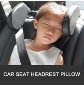 Resim Yifomall Araç Koltuk Baş Destek Yastığı - Hafızalı Köpük Boyun Yastığı, Rahat Uyku İçin Ayarlanabilir U Şeklinde Siyah 