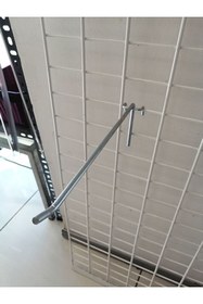 Resim Özfiliz Mağaza Ekipmanları (10 Adet) Tel Pano Ve Hasır Pano Takma Tel Askılık, Ürün Asmak Için Metal Askı, Tel Askı Çubuğu 