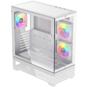 Resim Havit CF925 3 Rgb Fanlı Tamperli Cam Oyuncu Bilgisayar Kasası Beyaz 