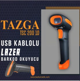 Resim TAZGA TSC 200 1D USB KABLOLU LAZER BARKOD OKUYUCU TAZGA TSC 200