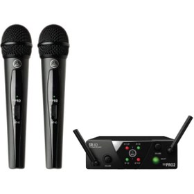 Resim Akg Wms 40 Mini 2 Dual Vocal El Tipi Telsiz Mikrofon 