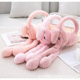 Resim GÜLCESARE Peluş Tavşan Kulaklıklı Hareketli Yumuşak Kulaklık 