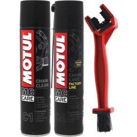 Resim Işıklar Motul Zincir Bakım Seti C1 C4 Temizleme Fırçası 
