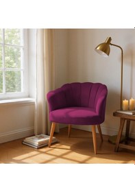 Resim Azra Mobilya Papatya Babyface Kumaş Modern Berjer Koltuk 13 Renk Seçeneği - Bordo Bordo 