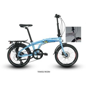 Resim Carraro FLEXI 108 HD KATLANIR BİSİKLET 320H V 20 JANT 8 VİTES METALİK KOYU GRİ KOYU TURKUAZ BUKALEMU 