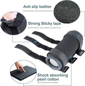 Resim Funien Bantlanma, Ayarlanabilir Hoparlör Askısı Tutucu Taşınabilir Hoparlör Dağı Golf Bisiklet Motosiklet ATV için 22-28 cm Çevresi için Uygun 