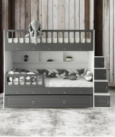 Resim Kardelen Mdf Çelik Profilli Yavrulu Ranza Ab M1 