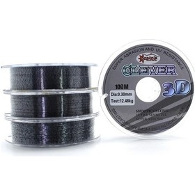 Resim Captain Clever 3d Smooth100mt Monofilament Misina Black Kamou 0.37 Mm 