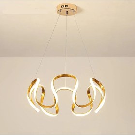 Resim Örümcek Model 3 Renkli Gold Renk Modern Spor Led Avize Gold 