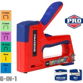 Resim Mena Rise WP223002 6 In 1 Profesyonel 6-14MM Mekanik Zımba ve 15MM Çivi Tabancası 