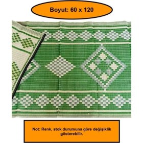 Resim Plastik Örgü Hasır, Seccade, Kamping, Piknik Örtüsü, 60X120 cm 