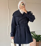 Resim Premium Lacivert Trençkot 