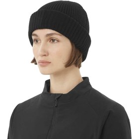 Resim Salomon Docker Beanie Unisex Siyah Bere 