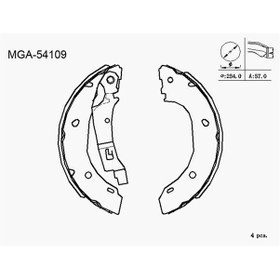 Resim MGA 54109 KAMPANA BALATA DUCATO 94-06 / BOXER 94-06 / JUMPER 94-0 