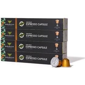 Resim BARABICAS Coffee - Rwanda Espresso Capsules - Dark Roast - 40lı Paket 