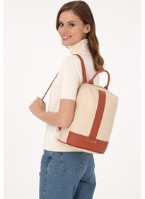 Resim U.S. Polo Assn. Kadın Bej Sırt Çantası 50300290-VR011 