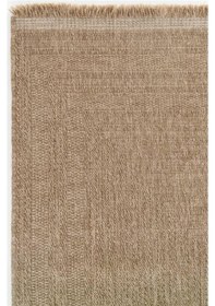 Resim Çam Halı İndia 668 Bej Seyran Halı Modern Jüt Desen Makine Halısı 