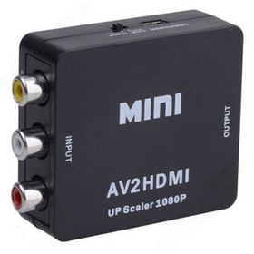 Resim Rca To Hdmı Tos Av Çevirici Dönüştürücü Av Video Adaptor Tüplü Tv 