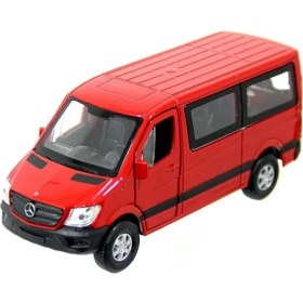 Resim Scowetto Welly 1:38 Mercedes Sprinter Bus Çek Bırak Minibüs Lacivert 