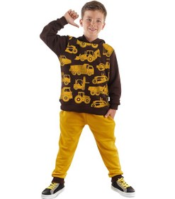 Resim Denokids Mshb&g İnşaat Araçları Erkek Çocuk Eşofman Takım Çok Renkli 