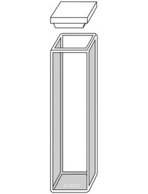 Resim Borox Cam Spektrofotometre Küveti - Makro 3.5 ML Optik Cam 4 Adet 