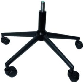 Resim Tura Ofis Ahtapot Siyah Metal Ayak Teker 100 lük Siyah Amortisör 