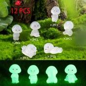 Resim 12 Adet Koyu Işıkta Parlayan Mini Peri Figür Seti - DIY Kavanozlar/Yosun Terraryumları/Araç Gösterge Paneli Dekoru | Reçine Fantazi Karakter Heykelleri | Büyülü Bahçe Süsleri | Yaratıcı Doğum Günü Hediyesi & Mistik Hediye 