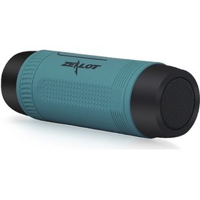 Resim Vkemall Zealot S1 Dış Mekan Bluetooth Hoparlörü: Led Feneri, Sos Modu, Tf Kart/aux/fm Desteği, 4000mah Pil, Mikrofonlu - Mavi 