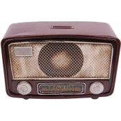 Resim Turtcest Dekoratif Metal Radyo Kumbaralı Vintage Hediyelik 
