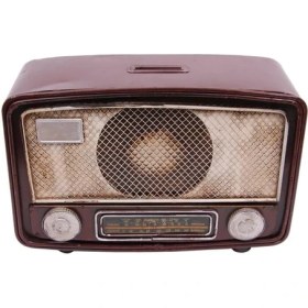 Resim Turtcest Dekoratif Metal Radyo Kumbaralı Vintage Hediyelik 