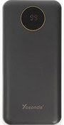 Resim Coverzone Yosonda Led Ekranlı 20000mAh Powerbank 4in1 Dahili Micro USB, Type-C, Lightning ve USB-A kablosu YXD-A67 (Siyah - YXD-A67) 