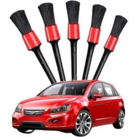 Resim 5 Adet Oto Detaylı Temizleyici Araç Içi Temizlik Fırça Seti Koltuk Döşeme Kapı Toz Alma Fırçası 