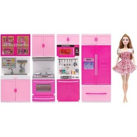 Resim Anlily Bebekli 4'lü Mutfaklı Oyun Seti 