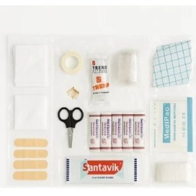 Resim Araç Trafik Seti Ilk Yardım Seti Tuvtürk Muayene Uyumlu 1 kg Yangın Tüpü Çantalı Trafik Set 