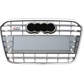 Resim Karva Audi A6 S6 Ön Panjur Izgara 2012-2014 Krom Gri 