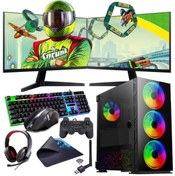 Resim INTEL i3 13100F 16GB 1TB M2 4GB GTX1650 Çift 24" Mon. (Gaming SET) Rogame