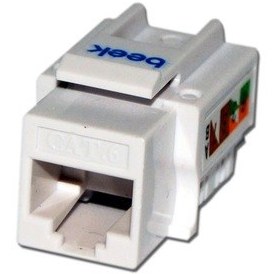 Resim Beek Category 6 Cat.6 Utp Keystone Jack, 90 Derece Dönebilir Priz Tarafı İçin Kullanılır -19750 