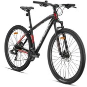 Resim Kron XC 100 - 29 MTB - 19' - 21 Vites - H.DISC - Siyah-Gri/Kırmızı 
