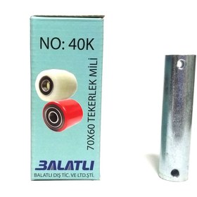 Resim Rolwal 70x60mm Transpalet Tekerlek Mili - 10 Adet 